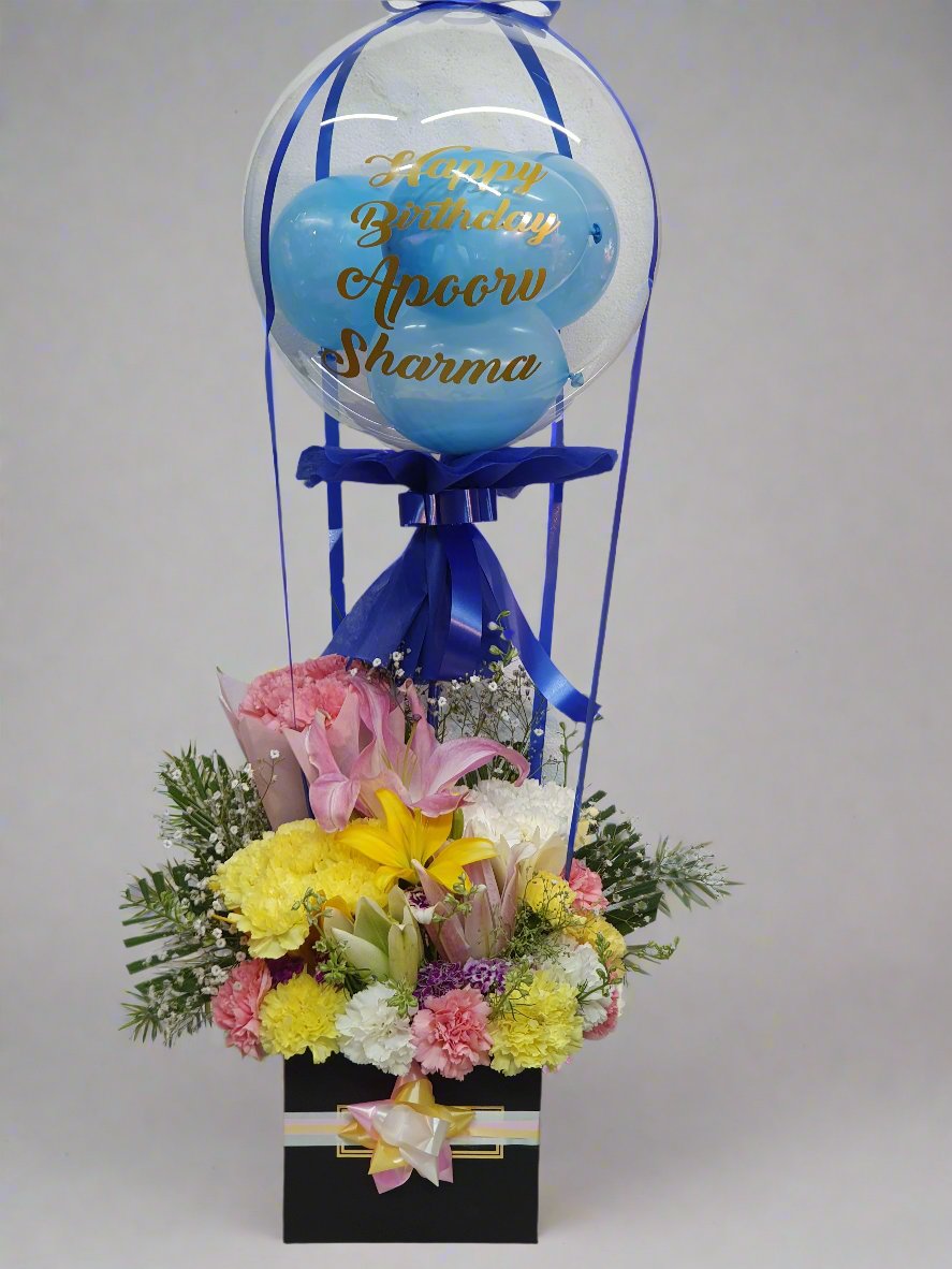 Elegant Balloons with Flowers