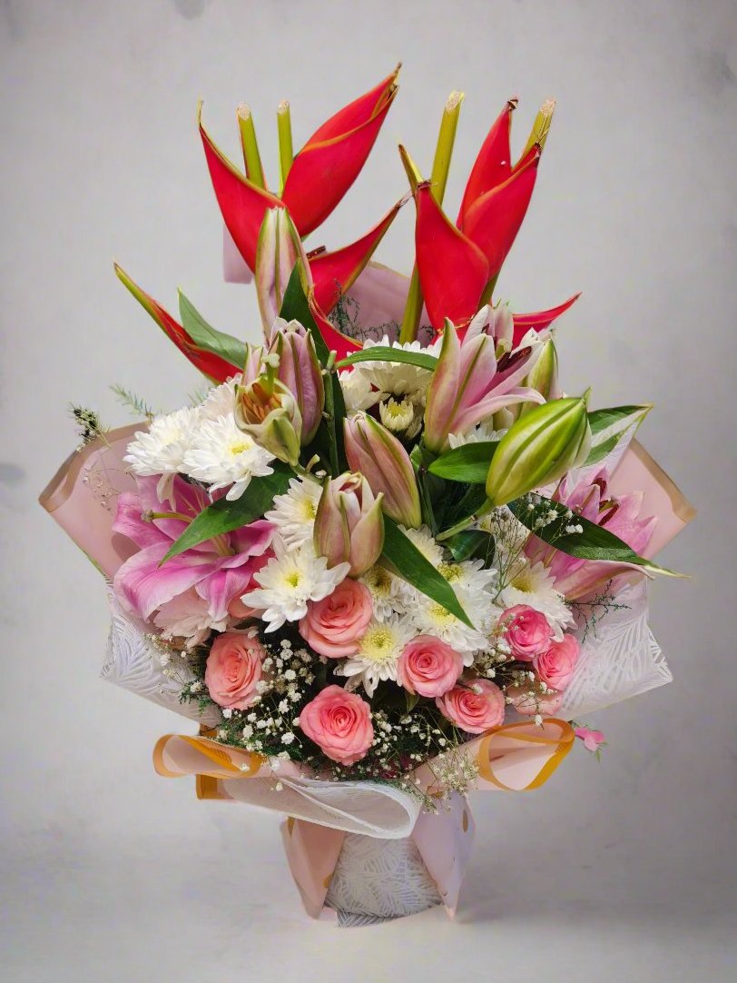 Elegant Bouquet with Pastel Blooms