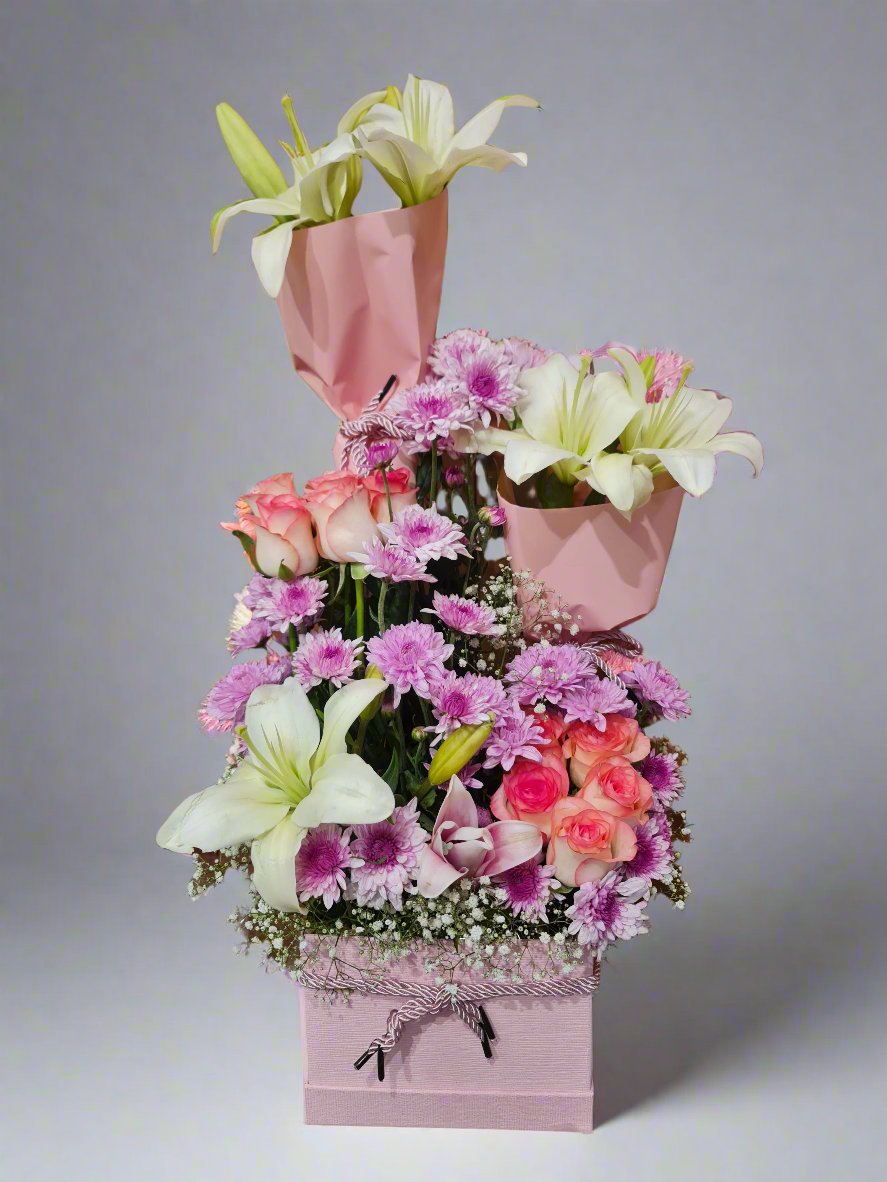 Pink Flowers & Elegant Design