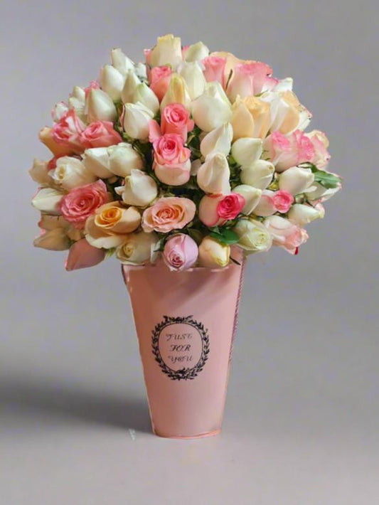 Multicolored Rose Arrangement