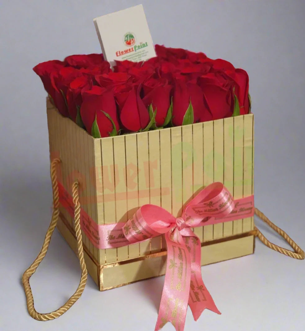 Swanky Box Of Roses